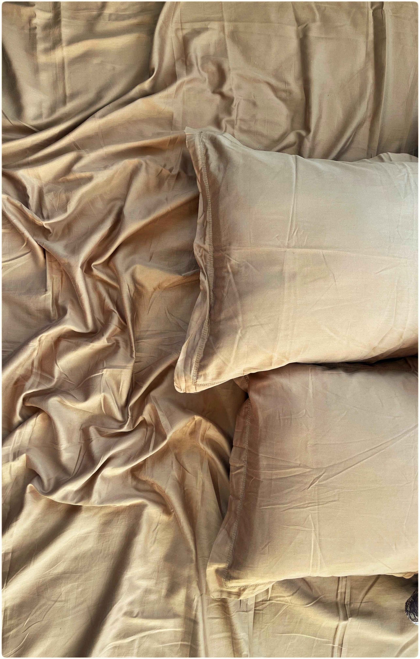 Solid Desert Brown – 300 TC Premium Bed Sheet