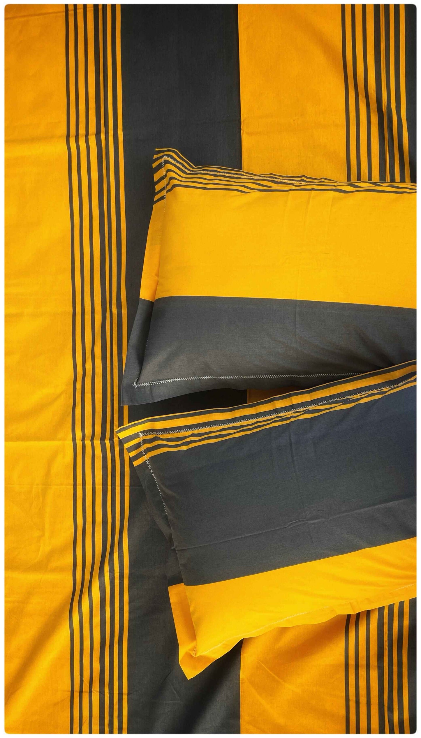 Decaso Abstract - Mustard & Grey