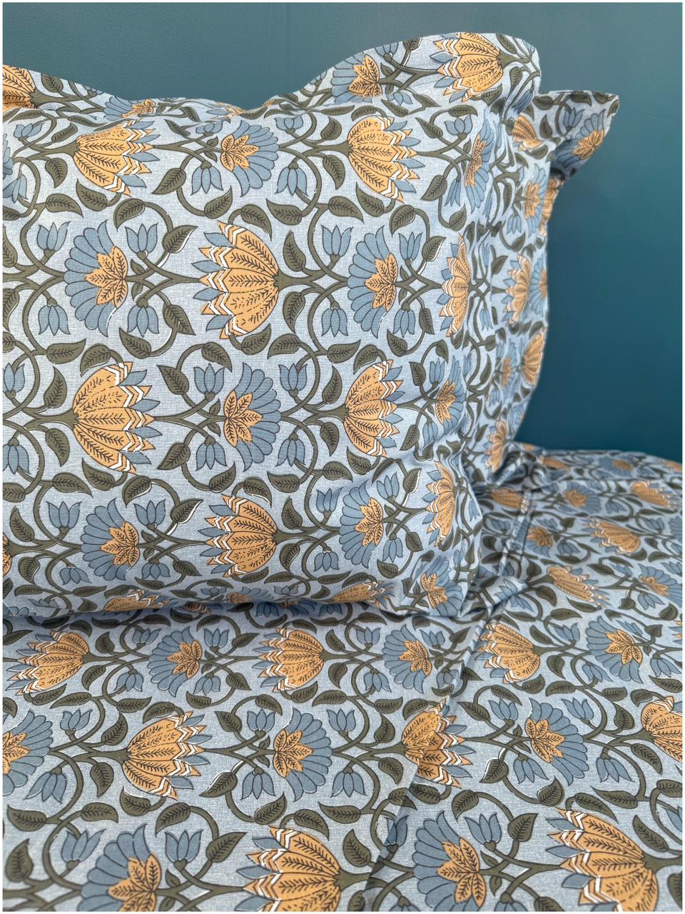 Decaso Floral - Aqua