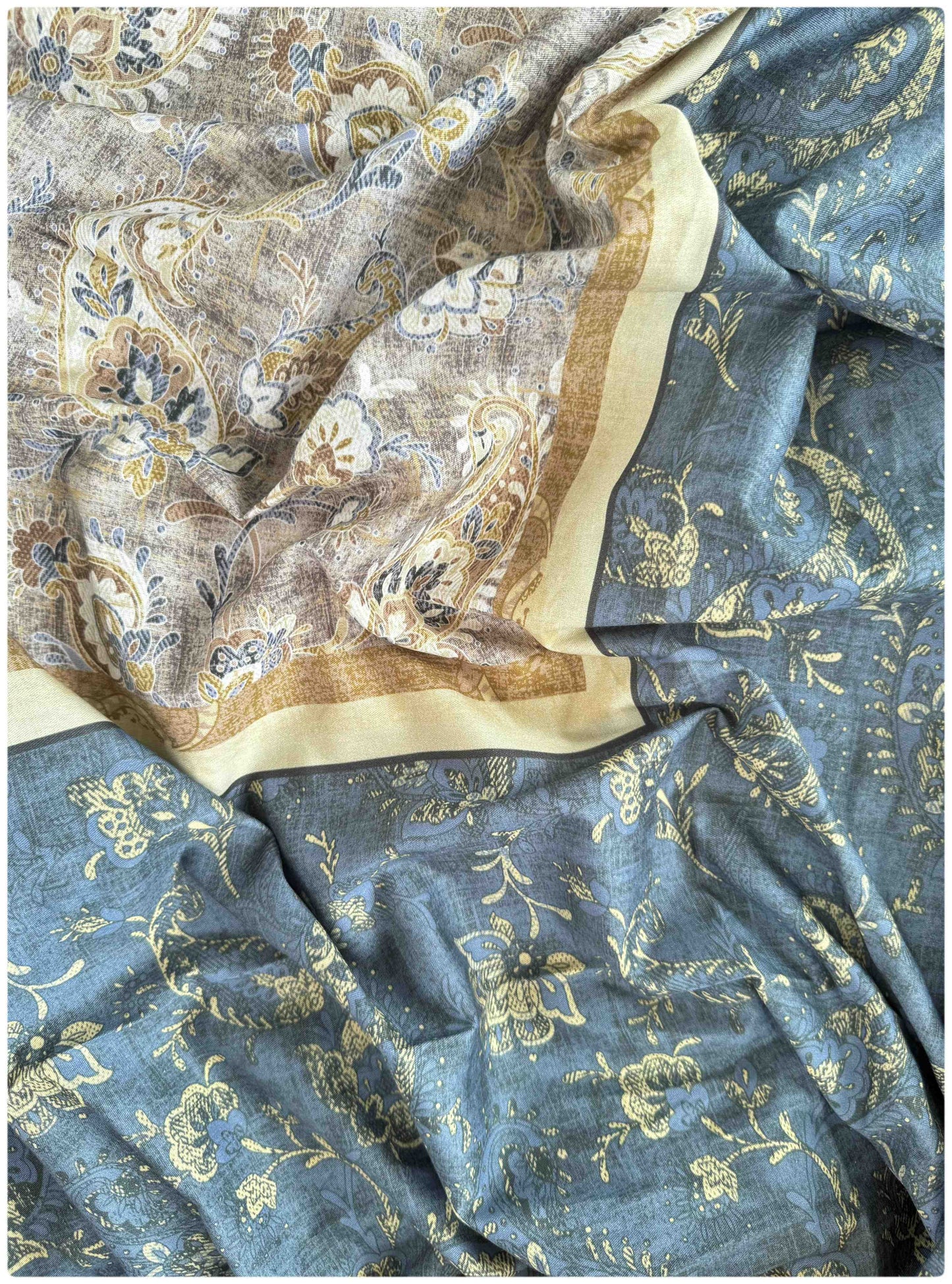Decaso Paisley - Earthy Brown & Teal