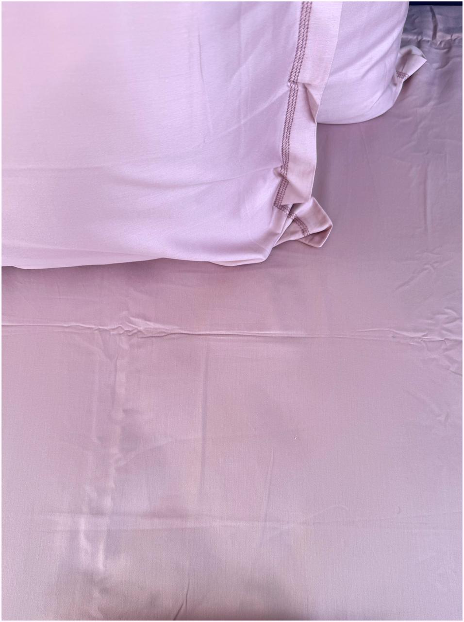 Decaso Solids Bedsheets - Mauve