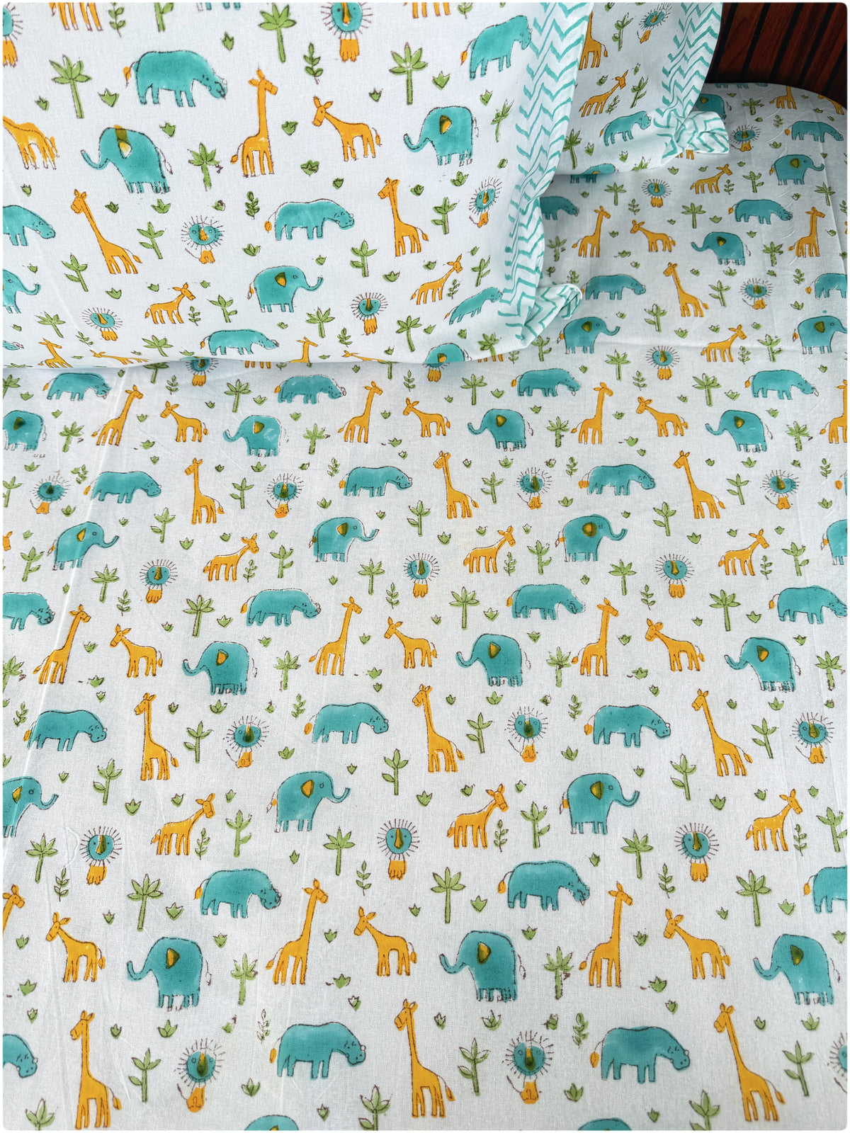 Animals OG Handblock Kiddoze Bedsheet