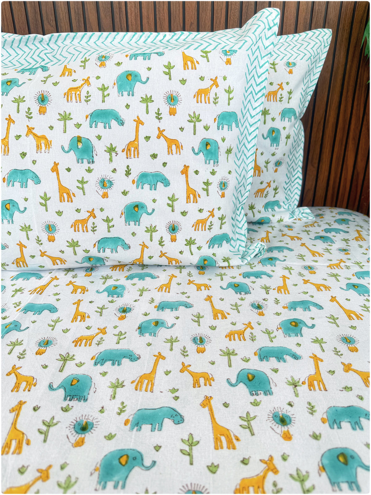 Animals OG Handblock Kiddoze Bedsheet