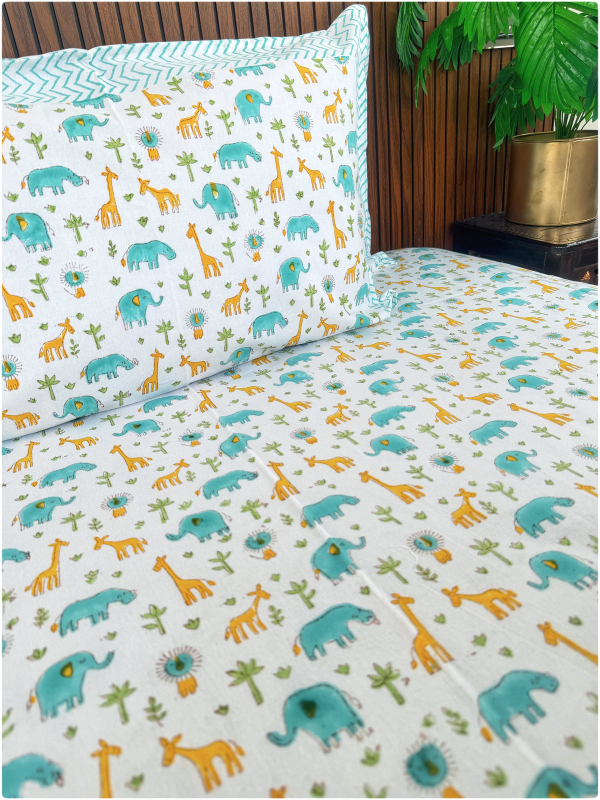 Animals OG Handblock Kiddoze Bedsheet