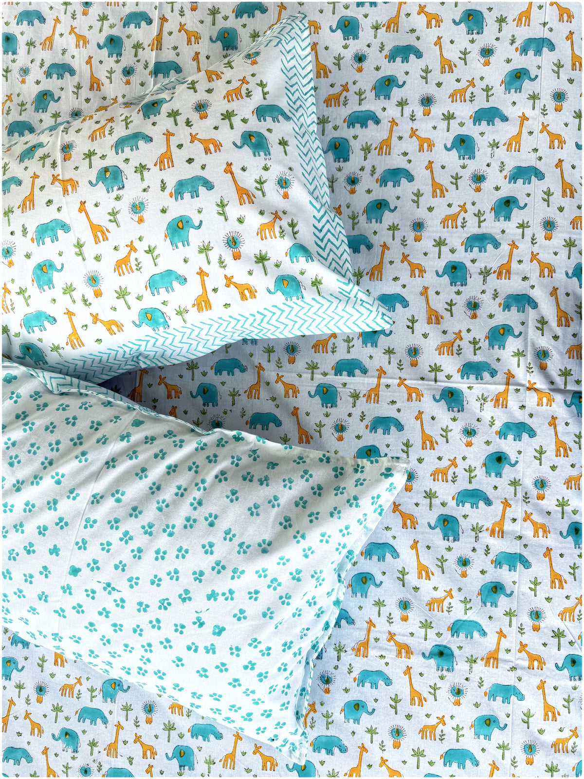 Animals OG Handblock Kiddoze Bedsheet