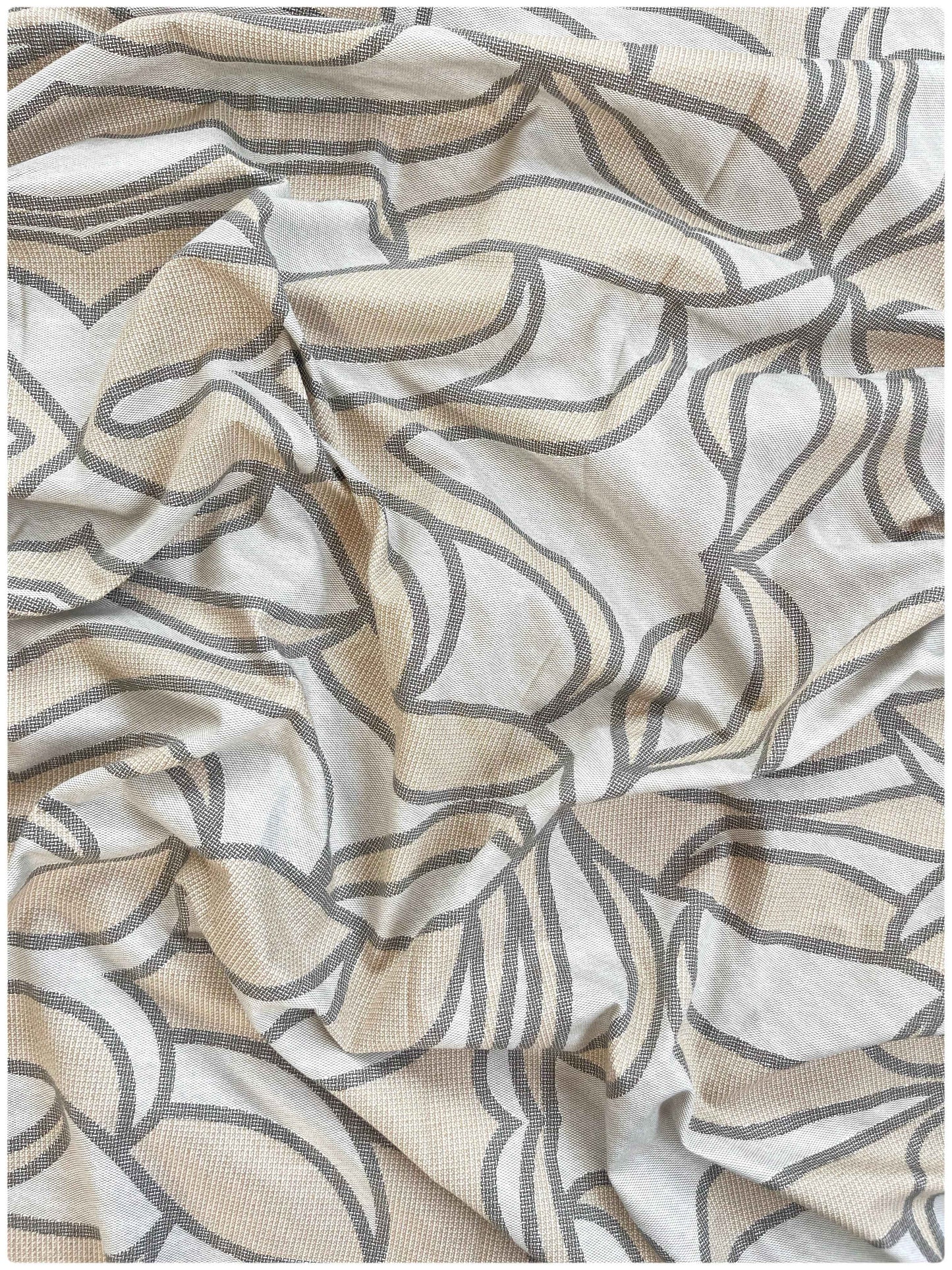 Abstract Beige Canvas – 180 TC Premium Bed Sheet