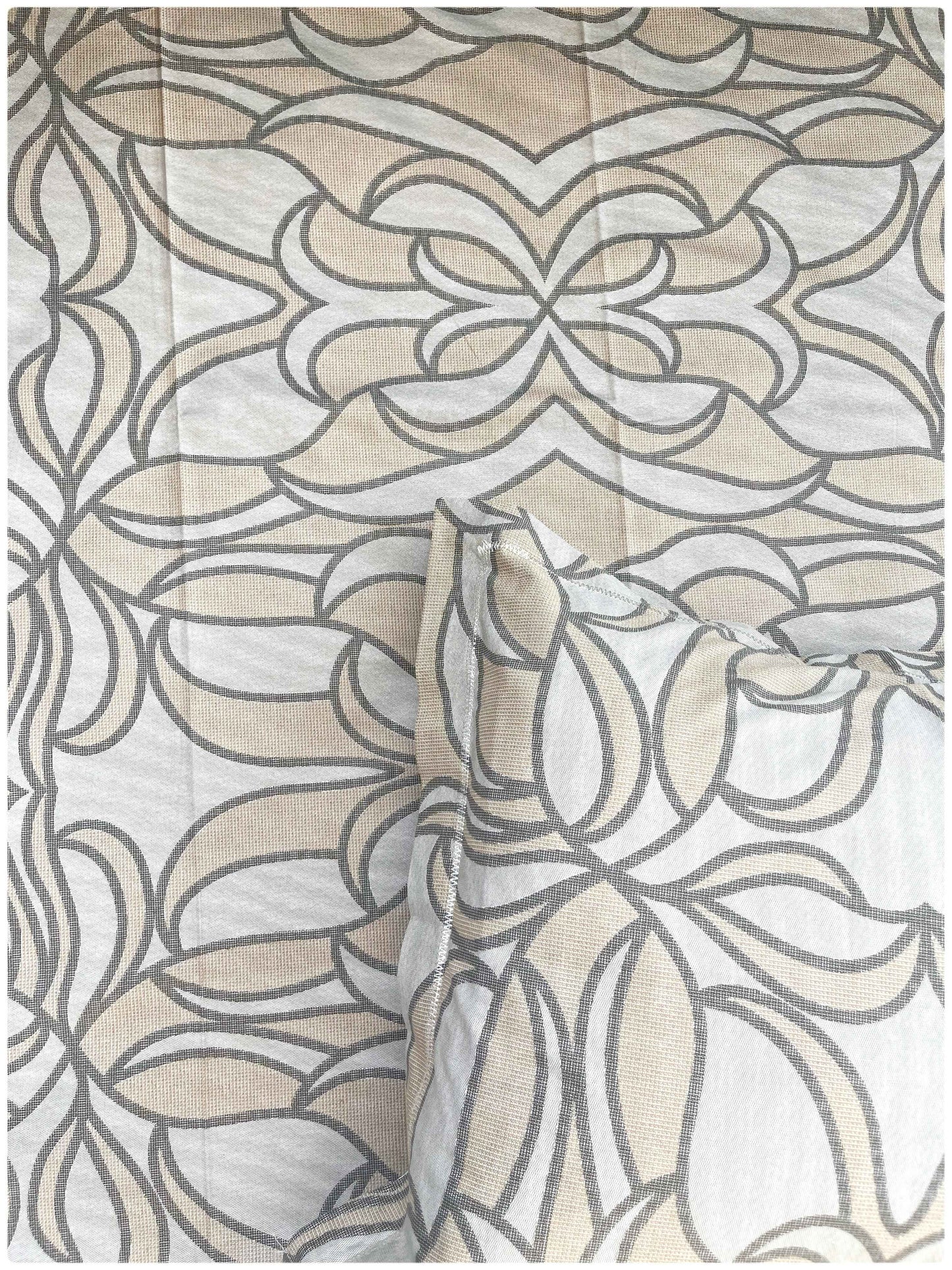 Abstract Beige Canvas – 180 TC Premium Bed Sheet