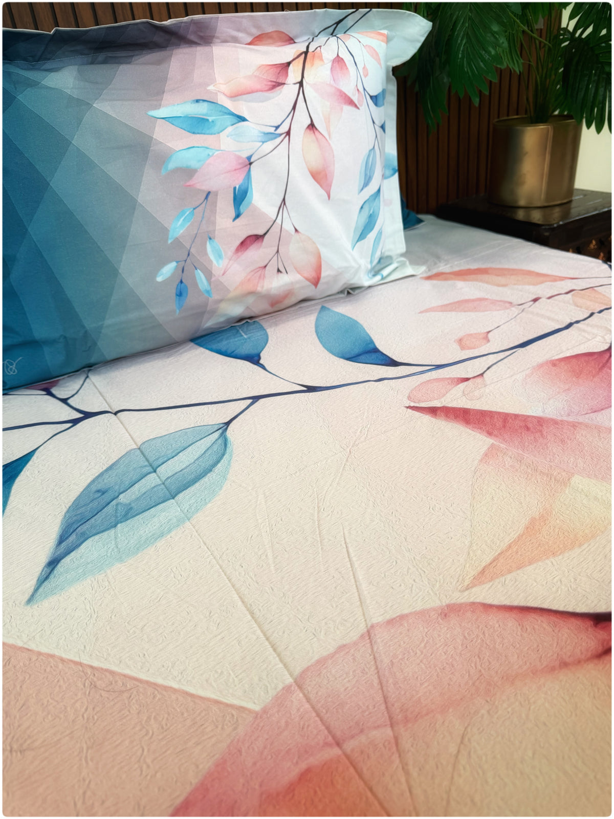Multicolor Floral Super King Bedsheet