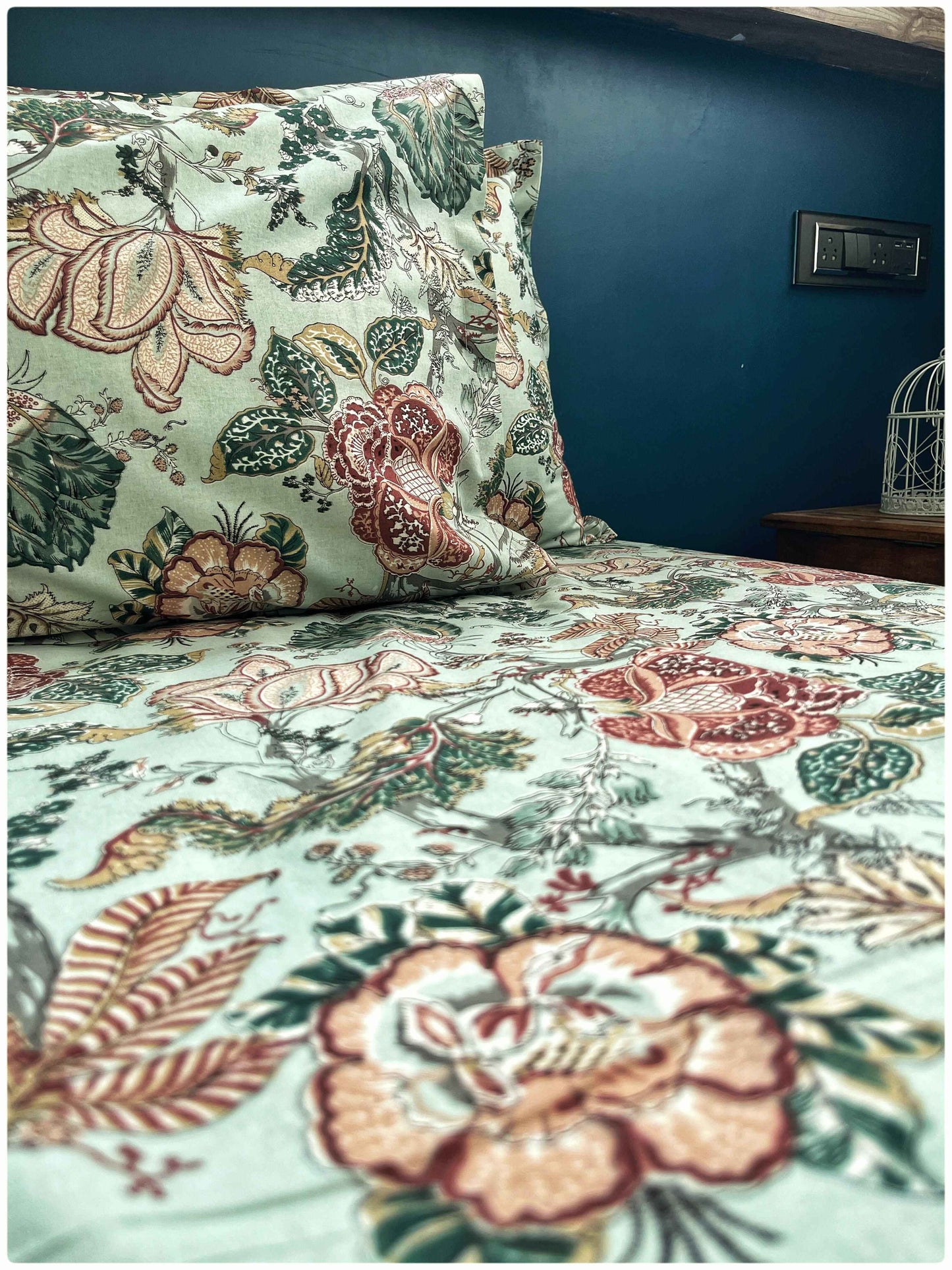 Decaso Florals - Mint & Dusty Rose