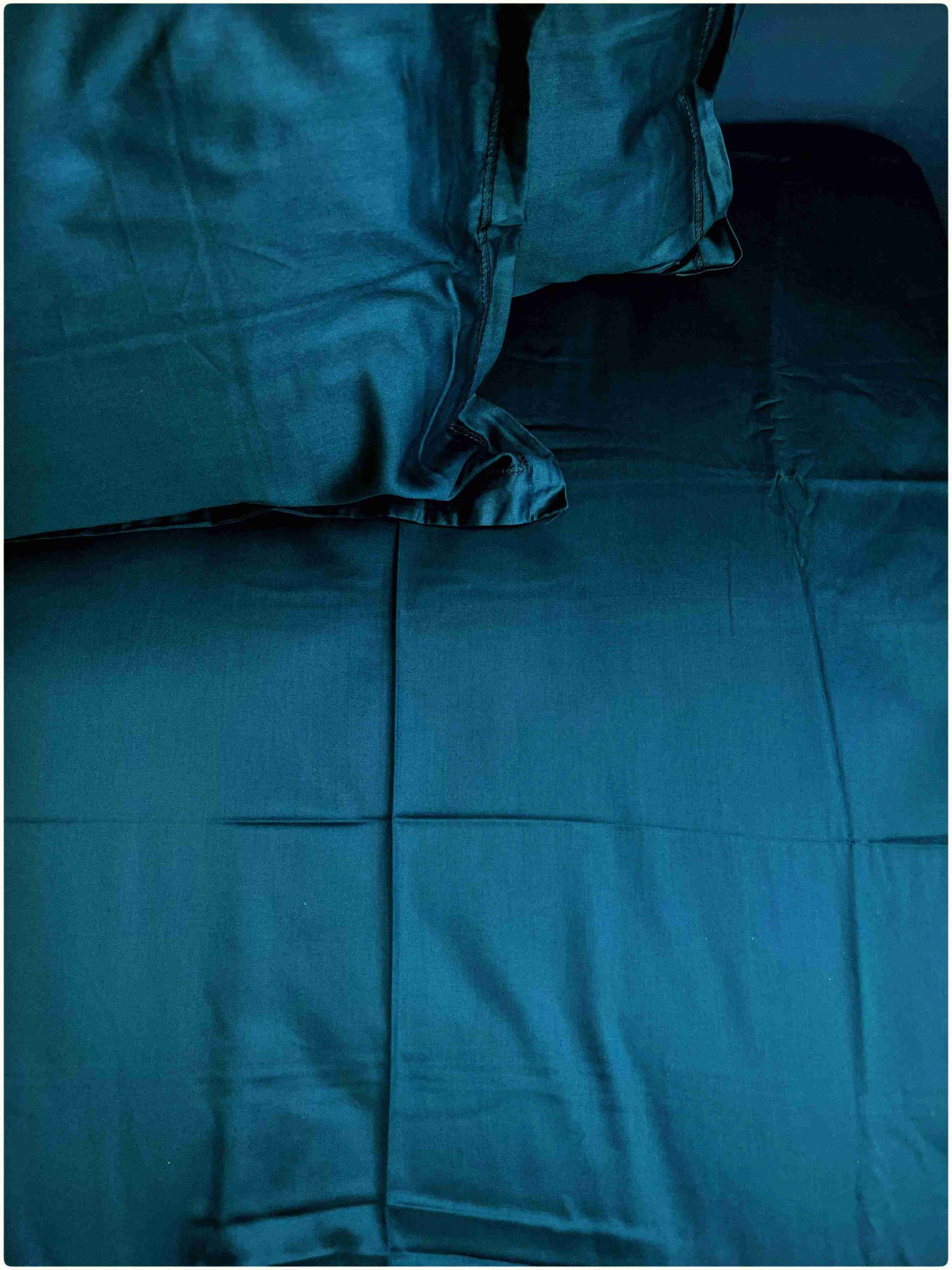 Decaso Solids Bedsheets - Peacock Blue