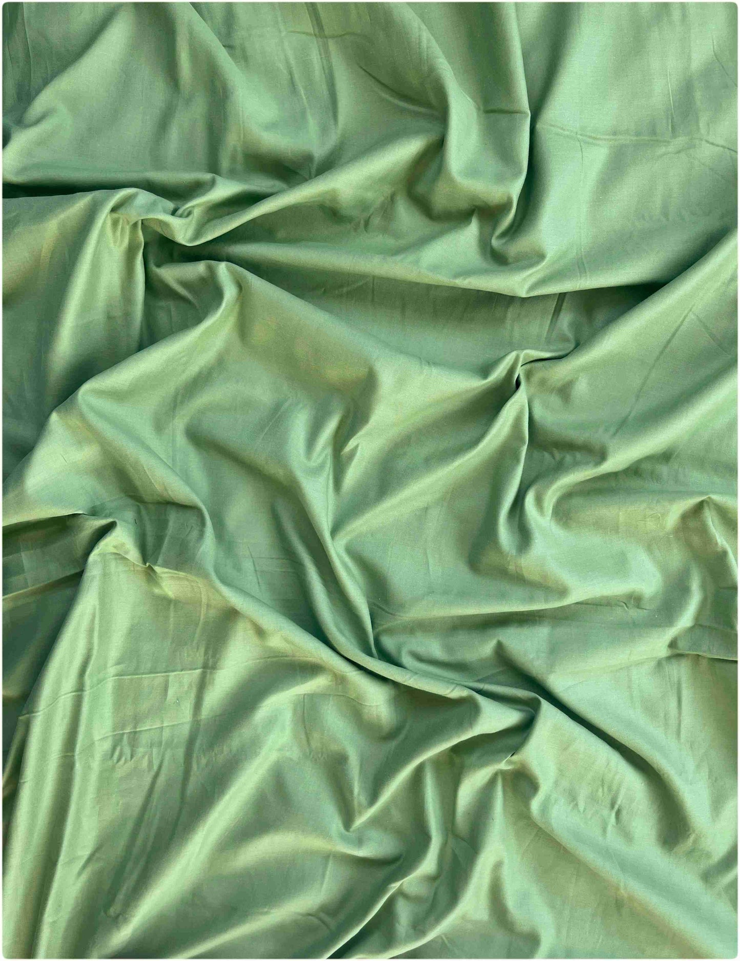 Solid Olive Green – 300 TC Premium Cotton Bed Sheet Set