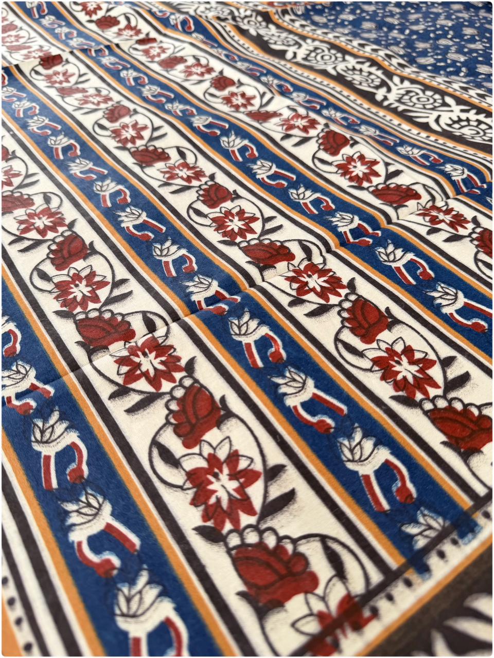 Maroon Mosaic Cotton Single Bedsheet