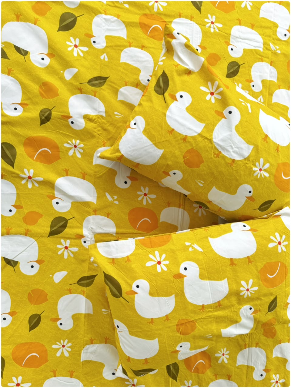 Duck Yellow Printed - Kids Bedsheet