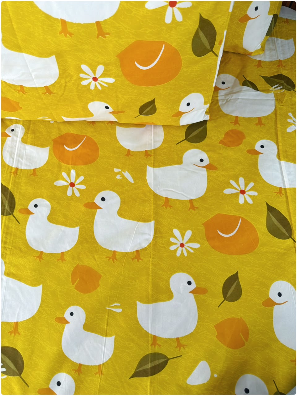 Duck Yellow Printed - Kids Bedsheet