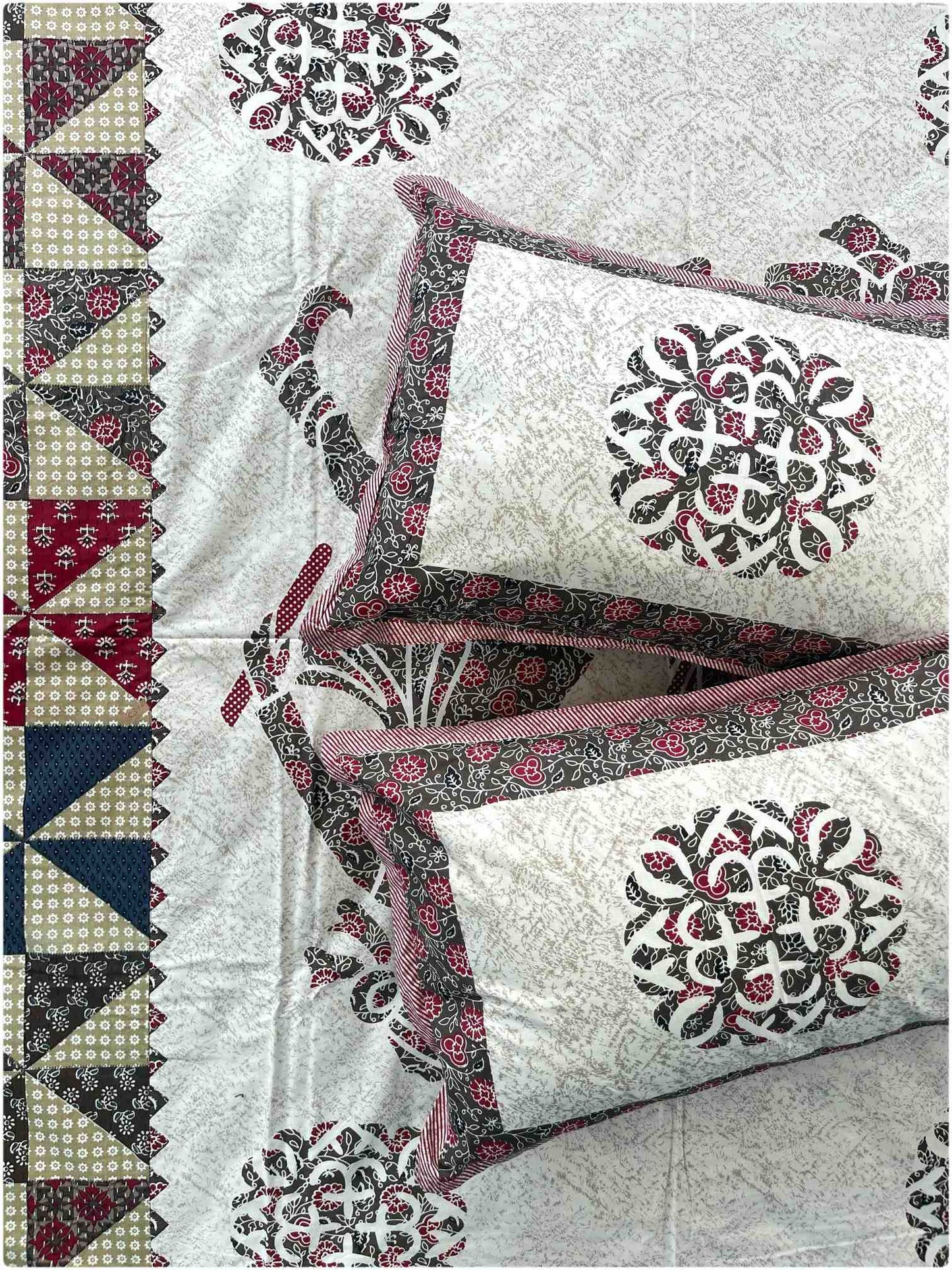 Decaso Ethnic - Deep Brown & Maroon