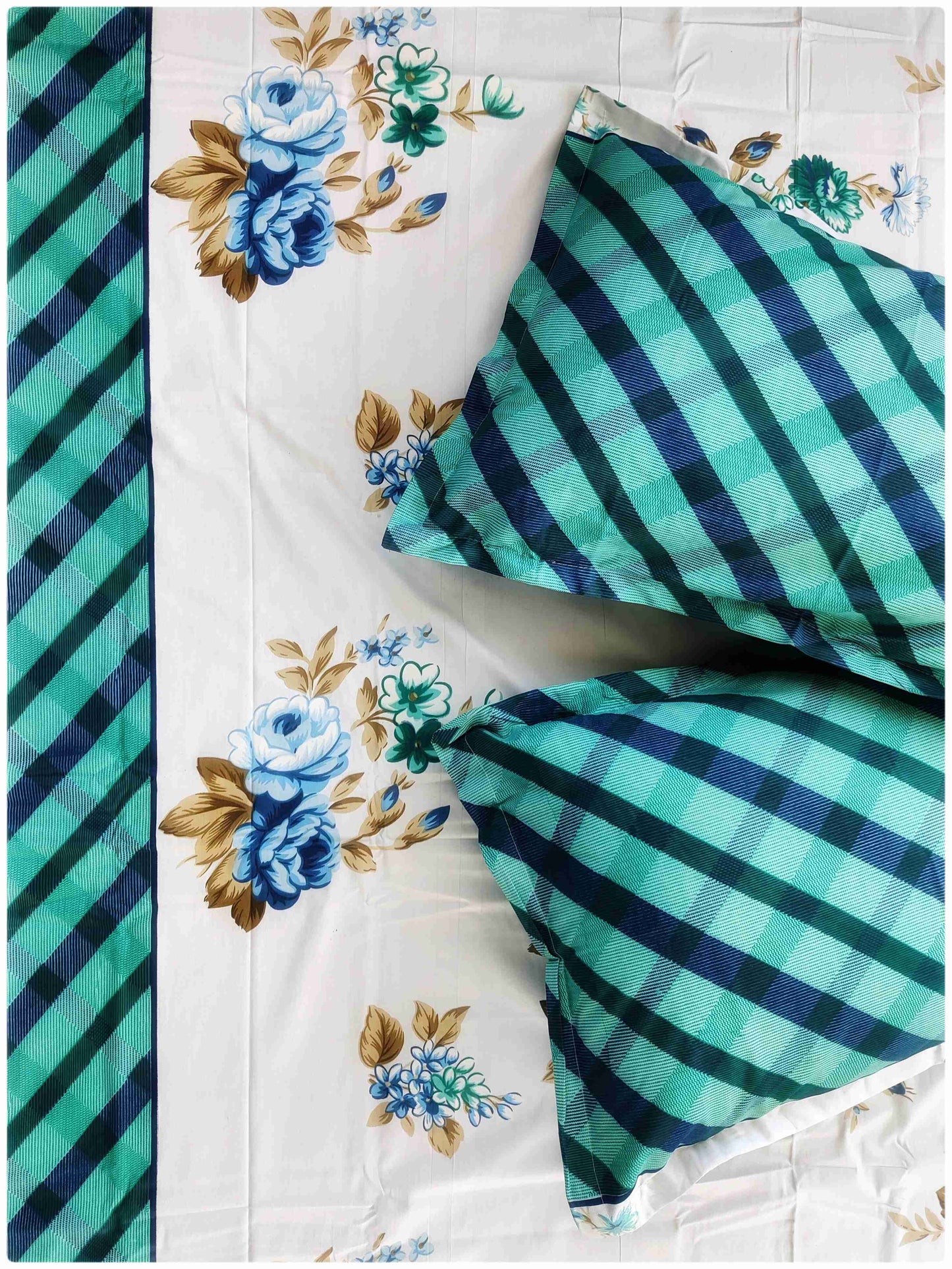 Decaso Florals - Blue & Green