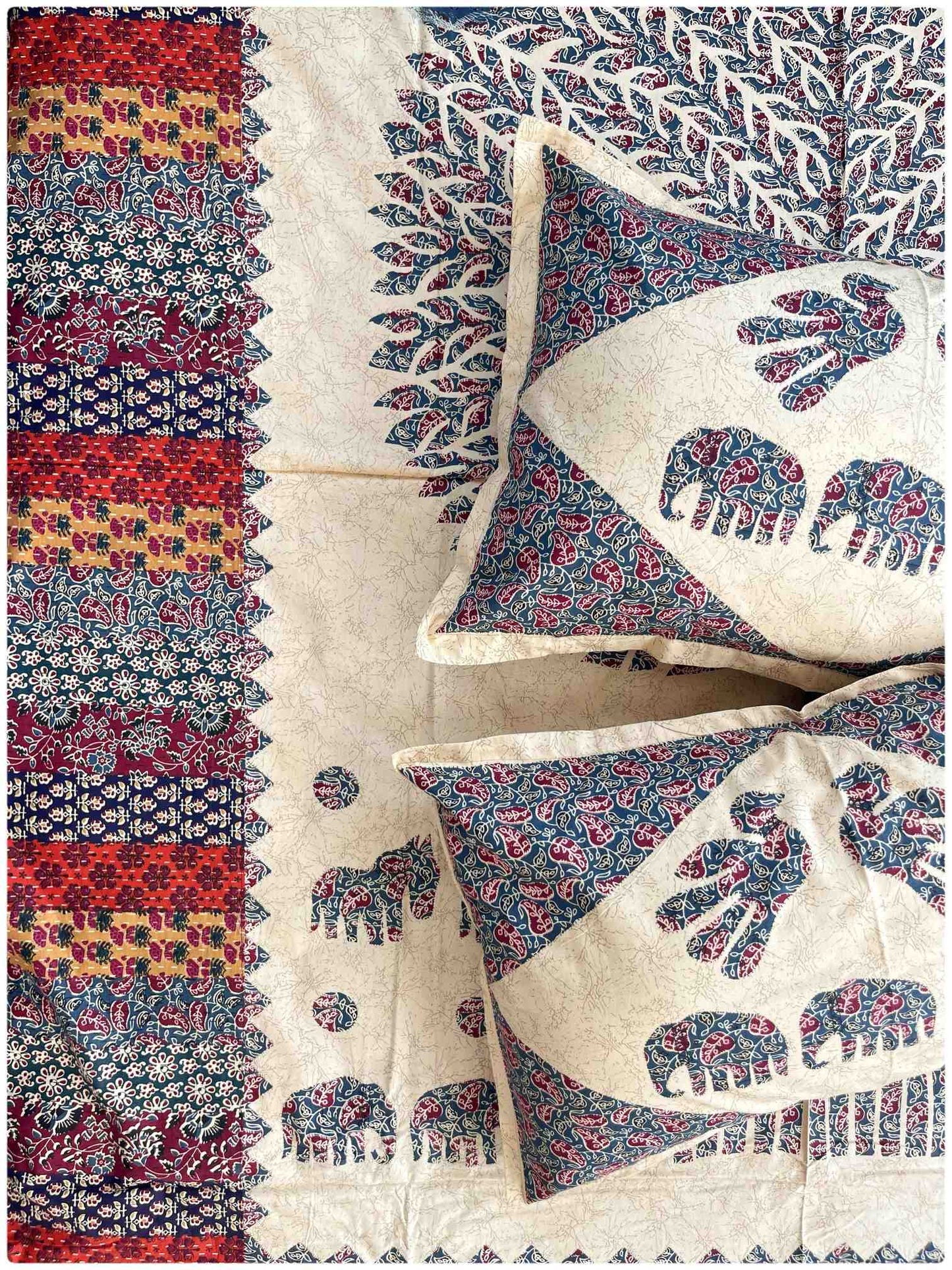 Decaso Ethnic - Marine & Maroon