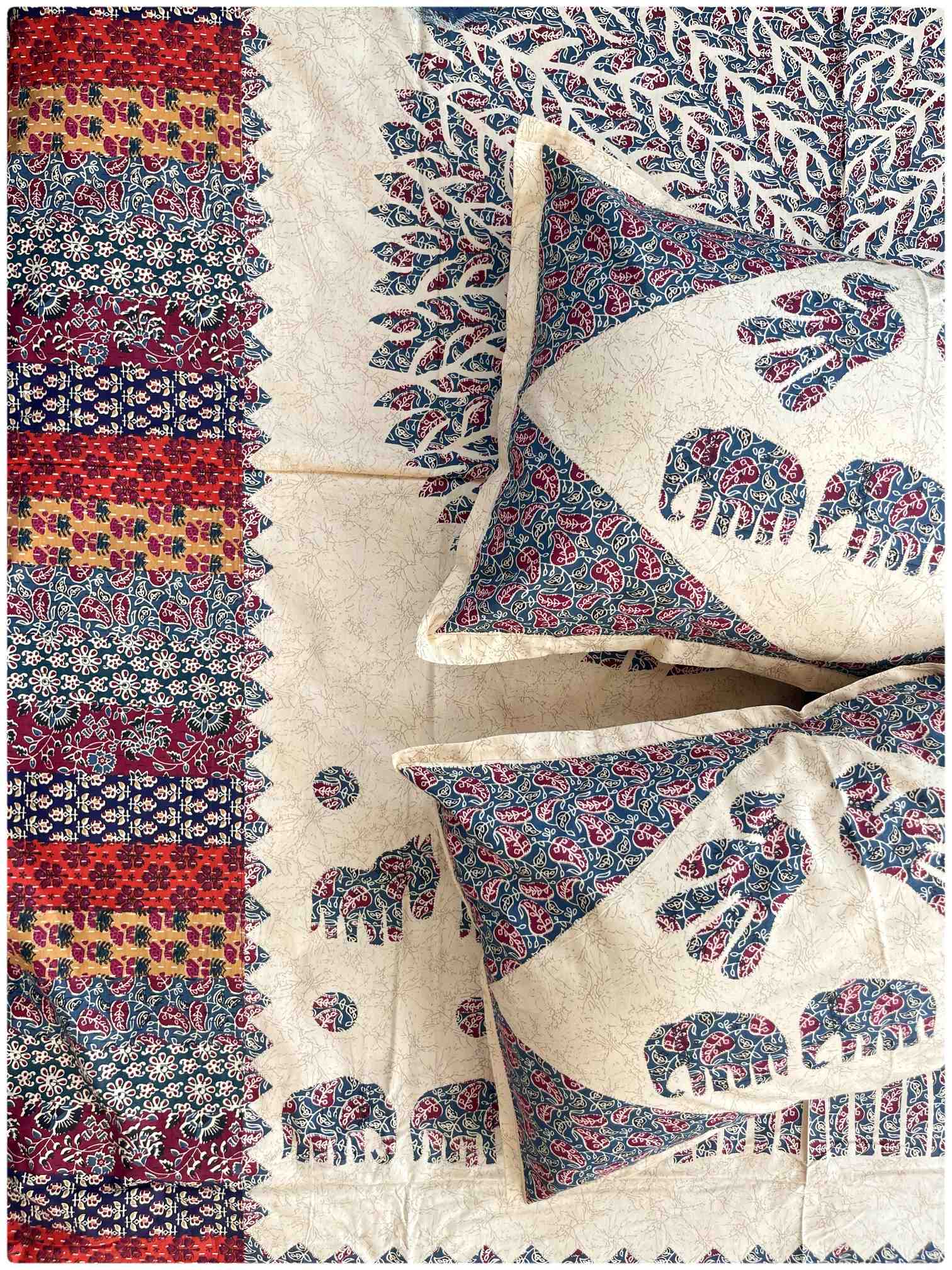 Decaso Ethnic - Marine & Maroon