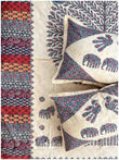 Decaso Ethnic - Marine & Maroon