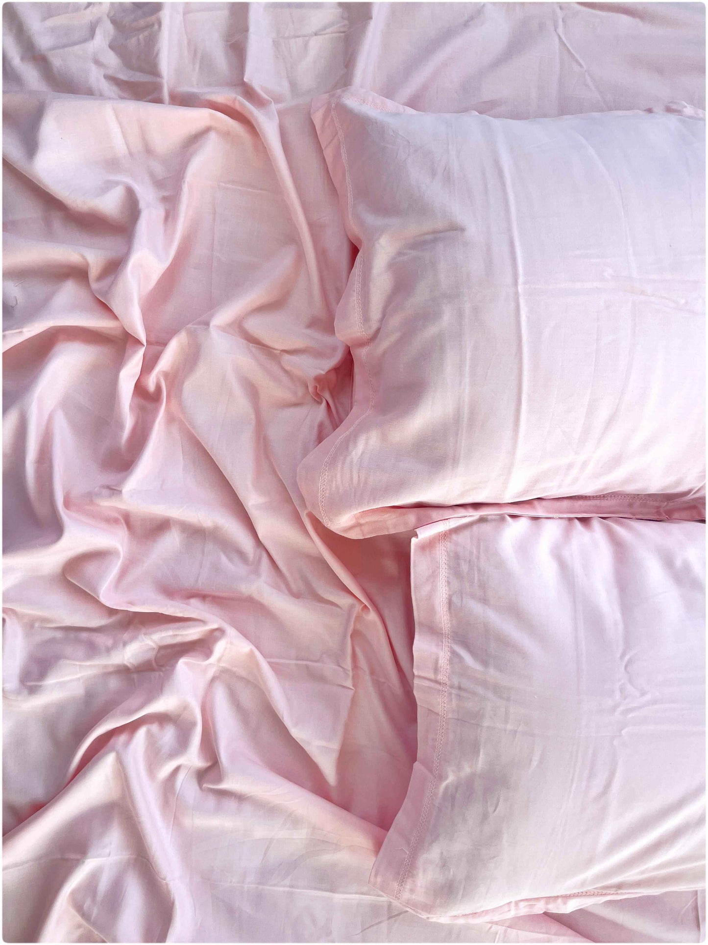 Decaso Solids Bedsheets - Lemonade Pink