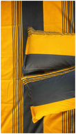 Decaso Abstract - Mustard & Grey
