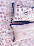 Decaso Embroidery Print - Navy 2