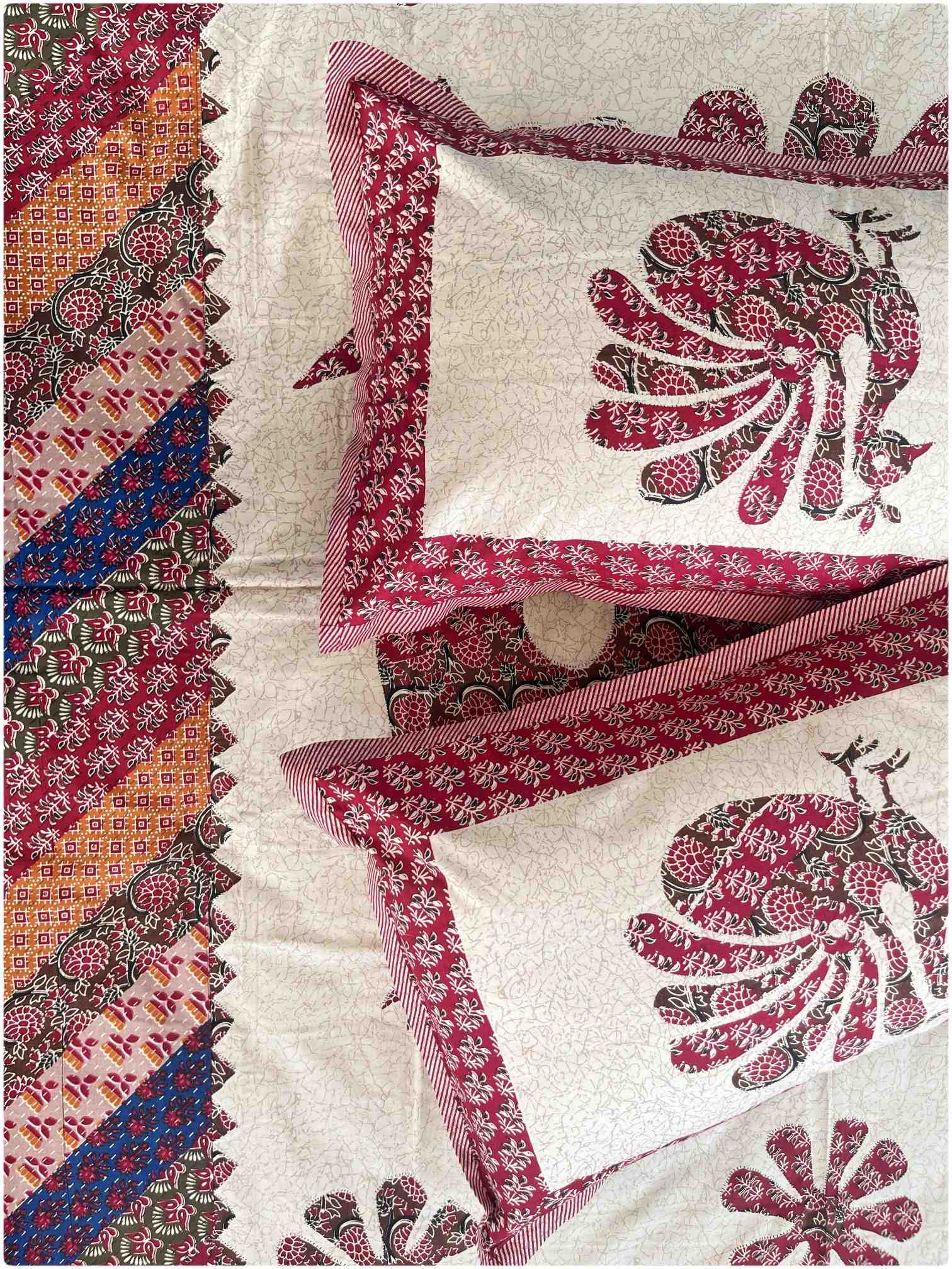 Decaso Ethnic - Green & Maroon