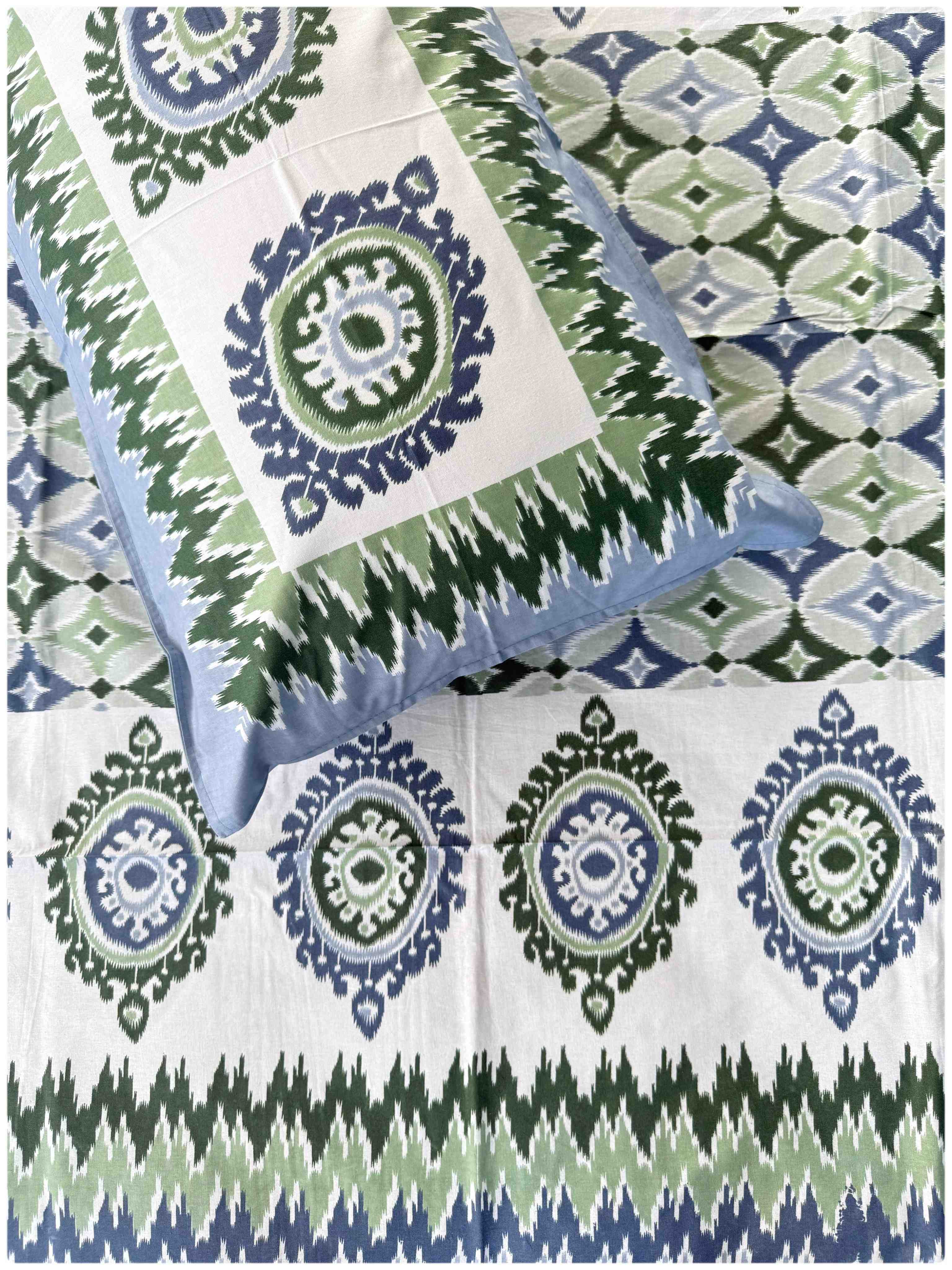 Decaso Ethnic - Blue & Olive