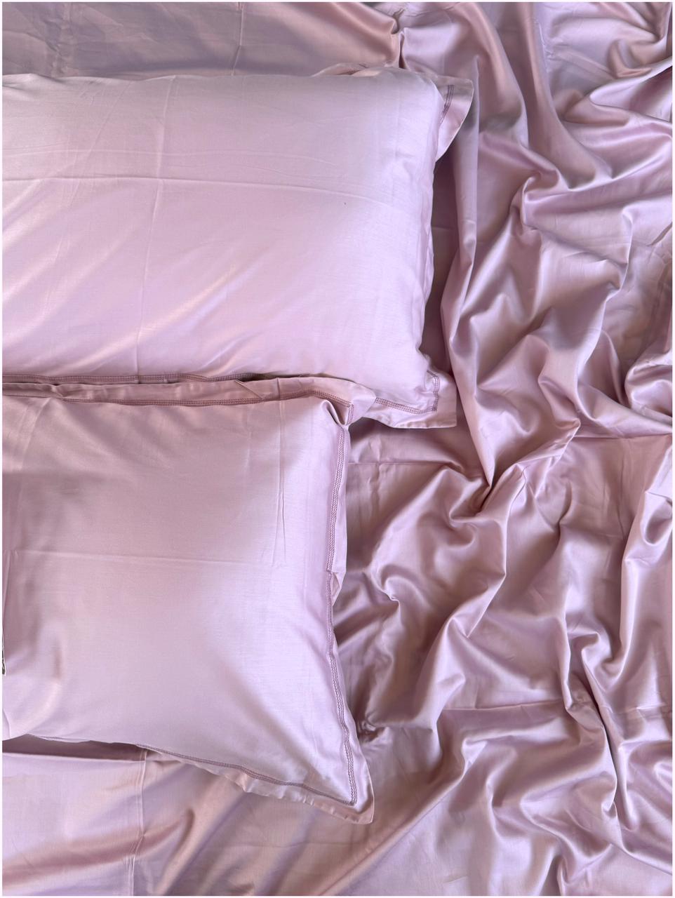 Decaso Solids Bedsheets - Mauve