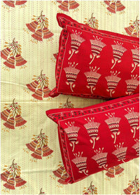 Decaso Ethnic - Cream & Red