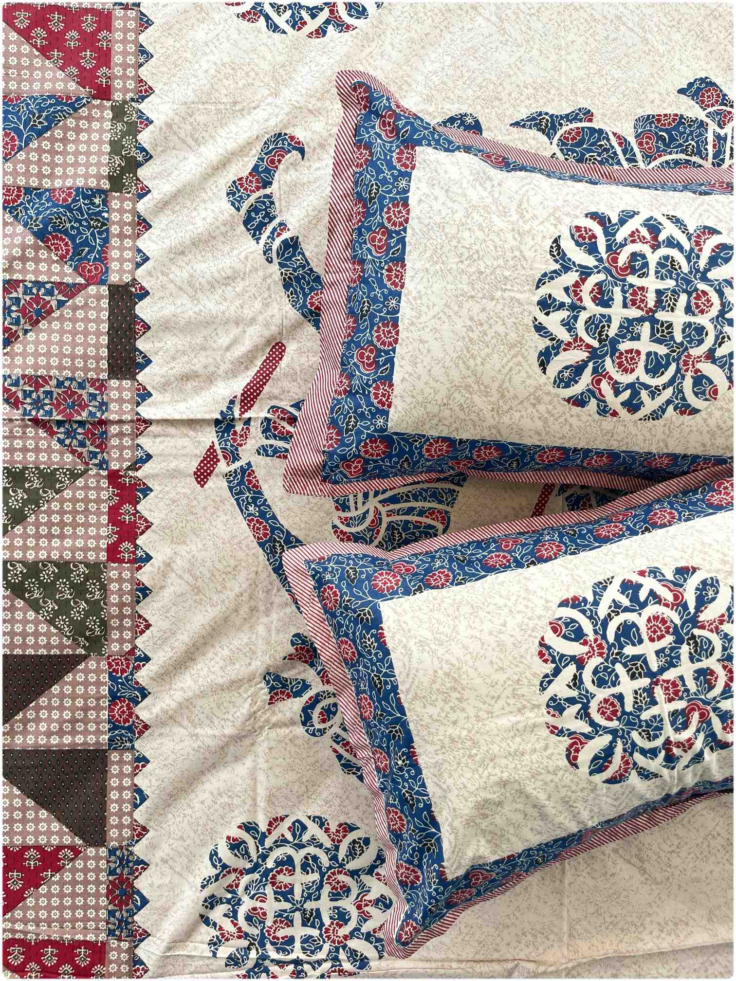 Decaso Ethnic - Indigo & Maroon