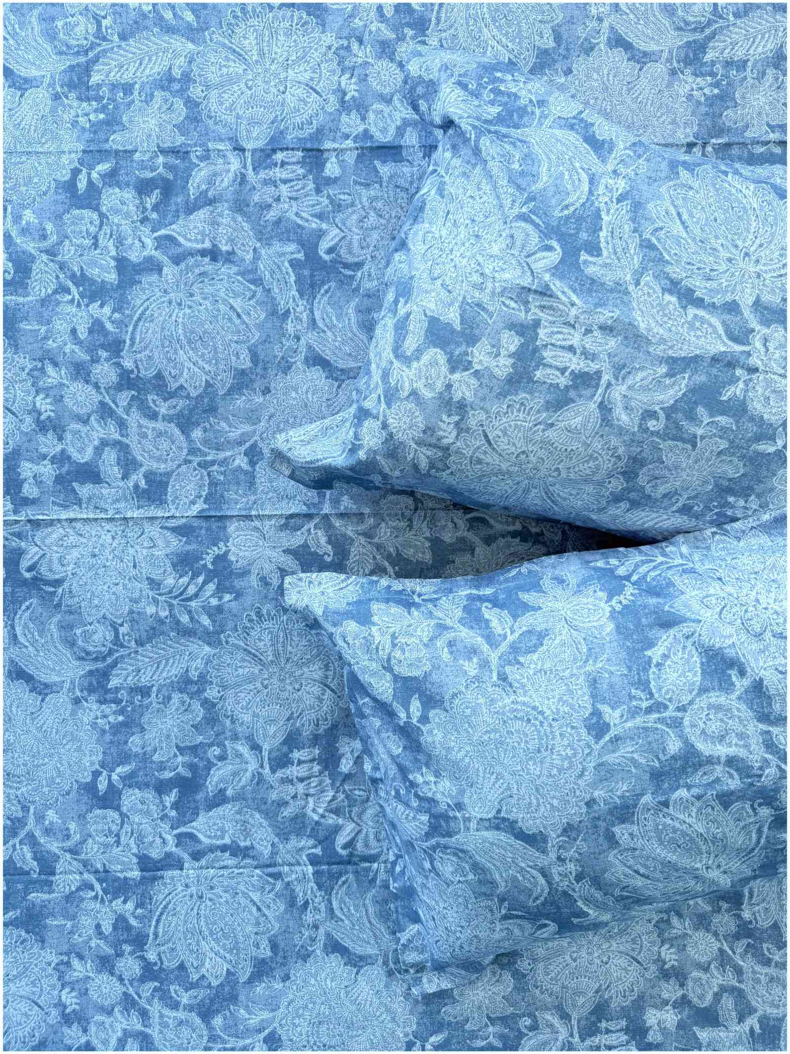 Decaso Floral - Steel Blue