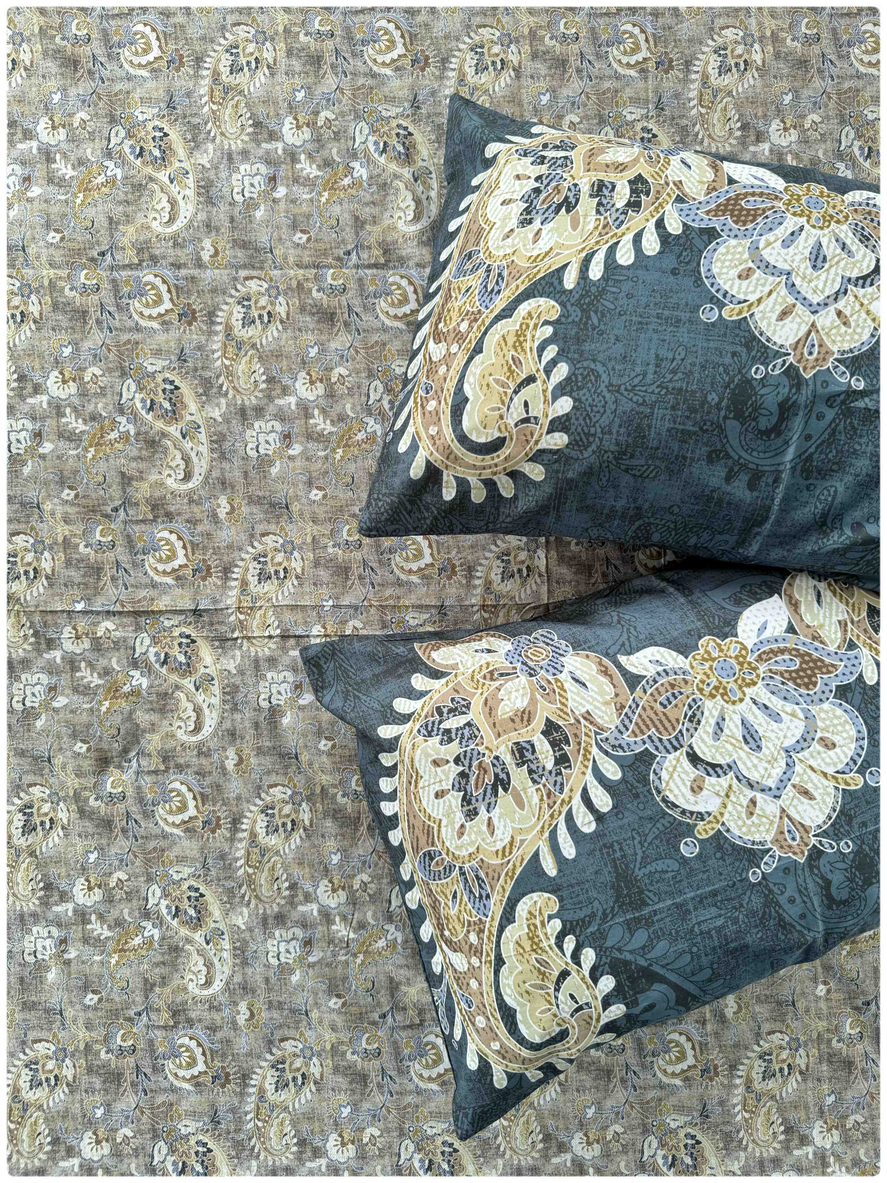Decaso Paisley - Earthy Brown & Teal