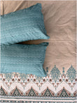 Decaso Ethnic - Beige & Turquoise