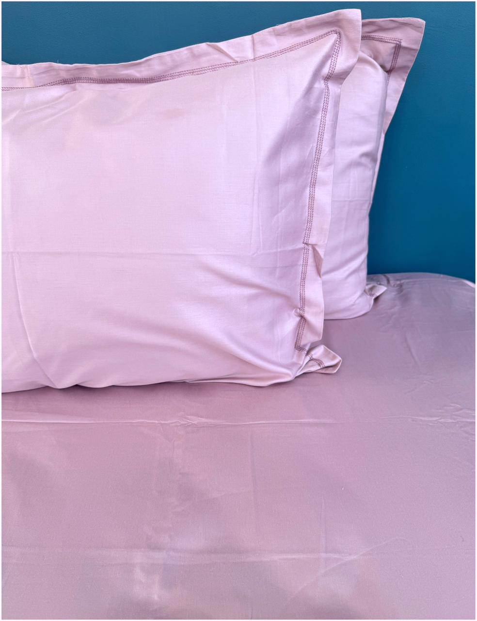 Decaso Solids Bedsheets - Mauve
