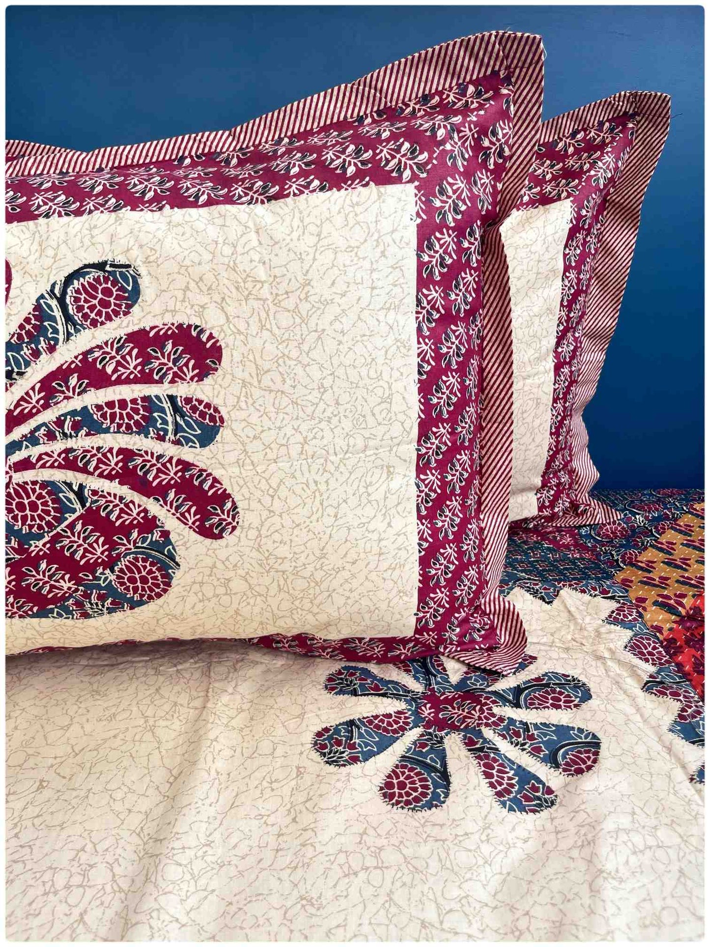 Decaso Ethnic - Navy & Maroon