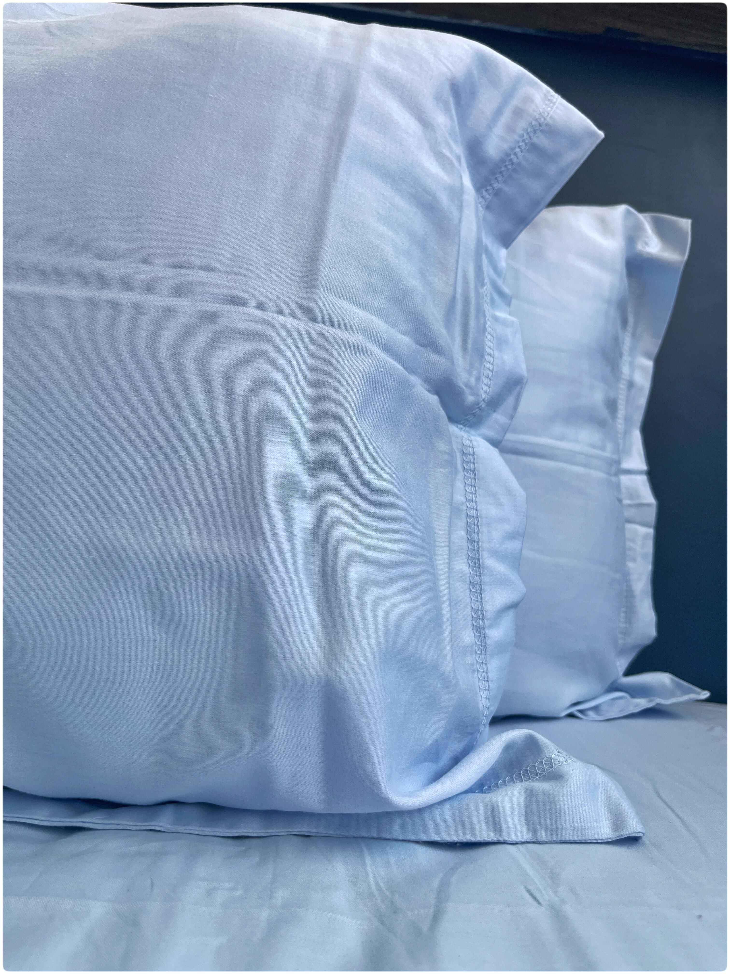 Decaso Solids Bedsheets - Sky Blue