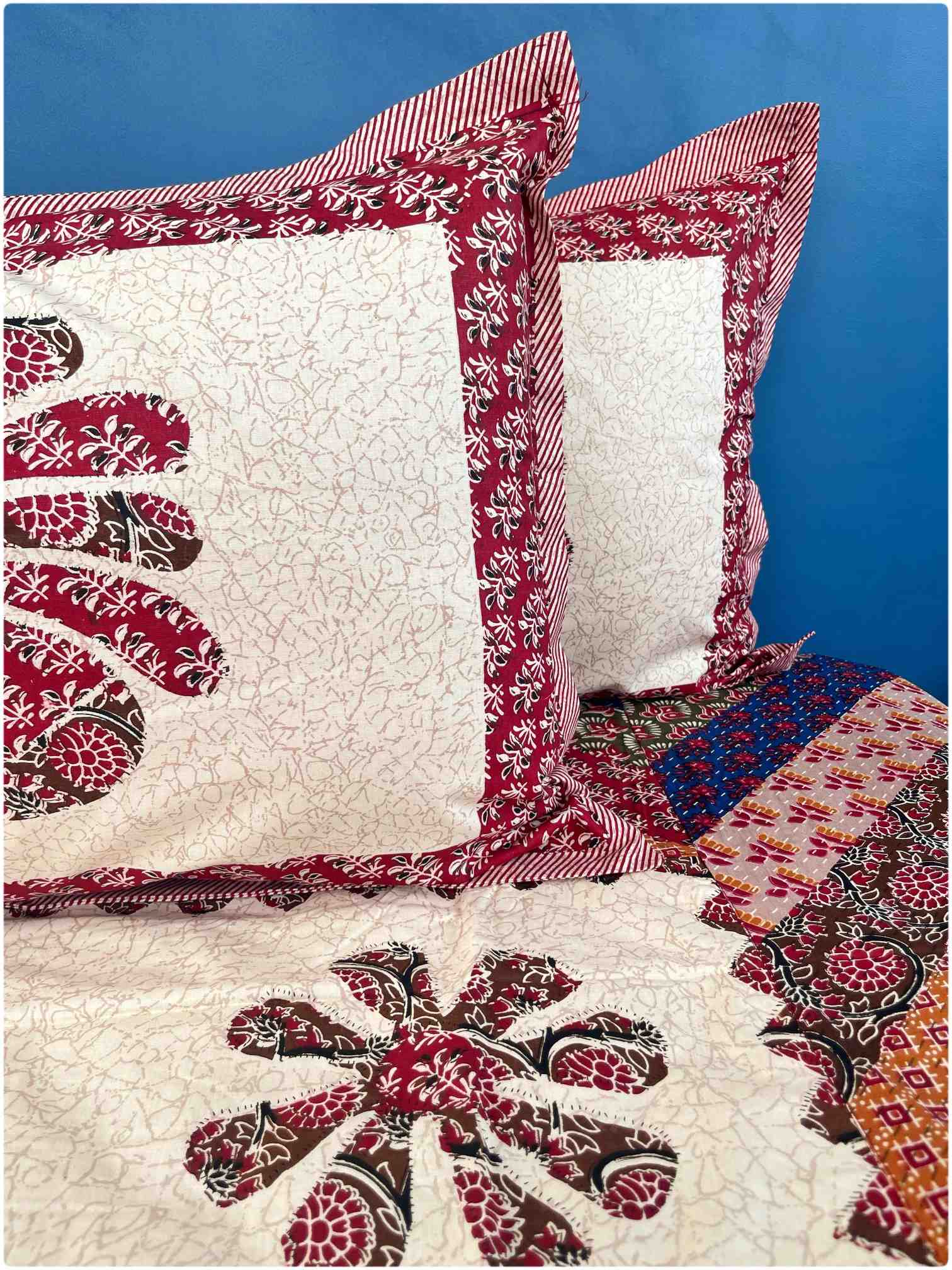 Decaso Ethnic - Green & Maroon