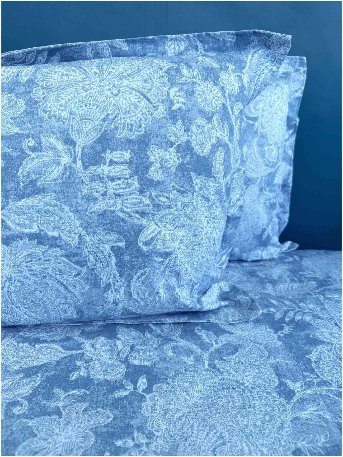 Decaso Floral - Steel Blue