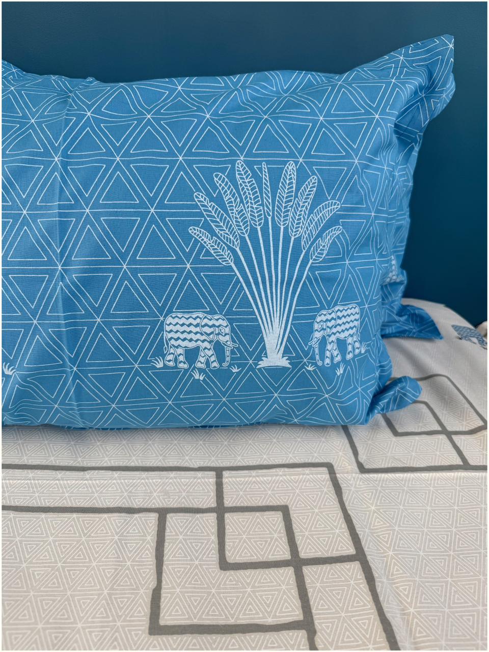 Decaso Ethnic - Cream & Blue