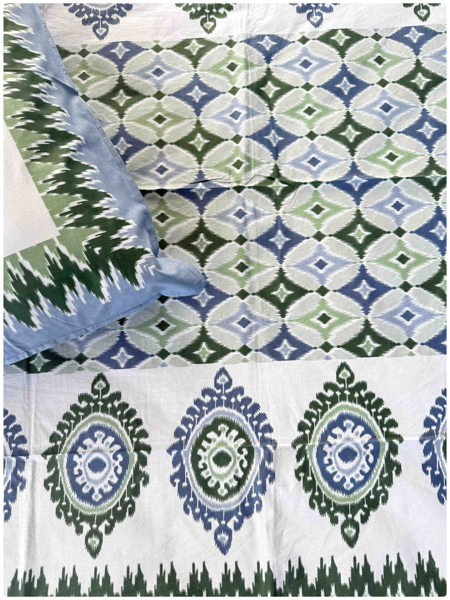 Decaso Ethnic - Blue & Olive