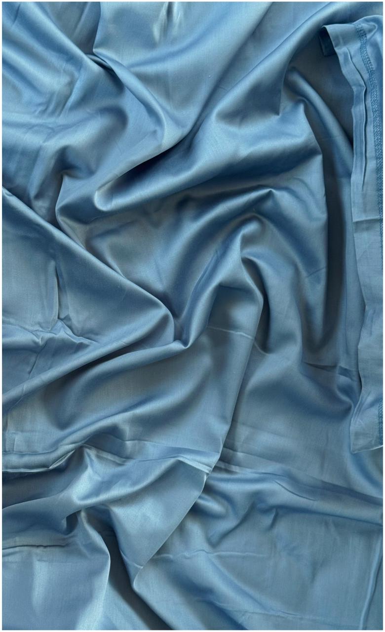 Decaso Solids Bedsheets - Denim Blue