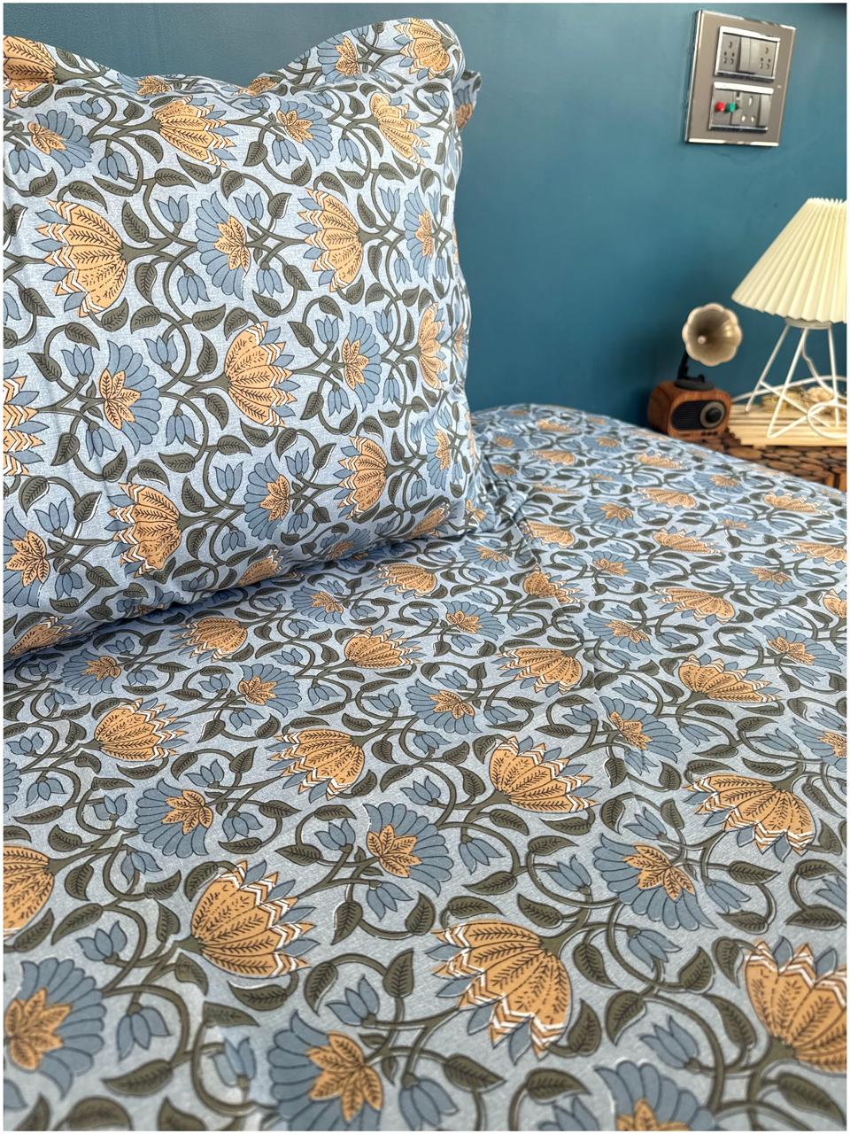 Decaso Floral - Aqua