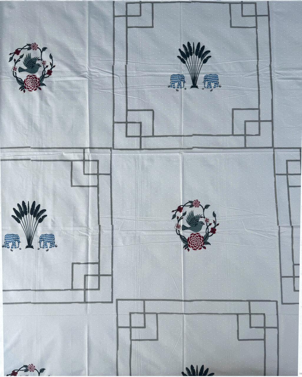 Decaso Ethnic - Light Grey & Blue