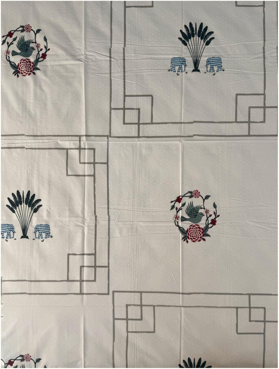 Decaso Ethnic - Cream & Blue