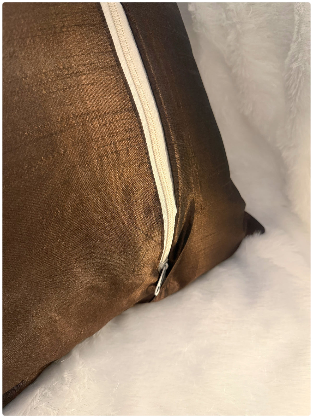 Chocolate Brown Festive Cushion Cover