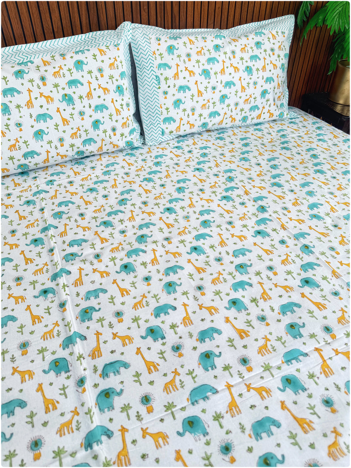 Animals OG Handblock Kiddoze Bedsheet