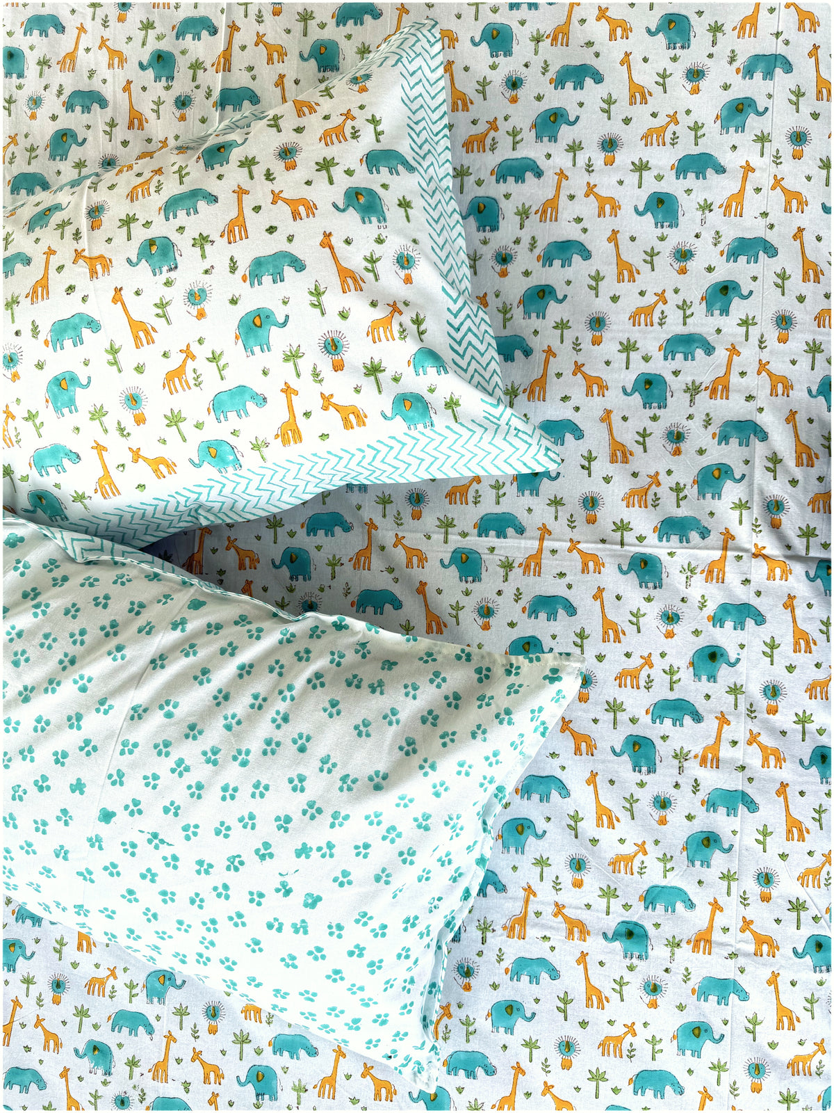 Animals OG Handblock Kiddoze Bedsheet