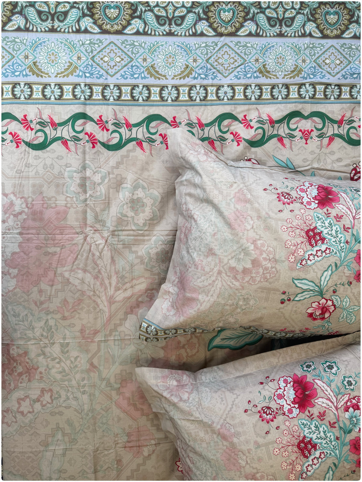 Sandstone Floral Super King Bedsheet
