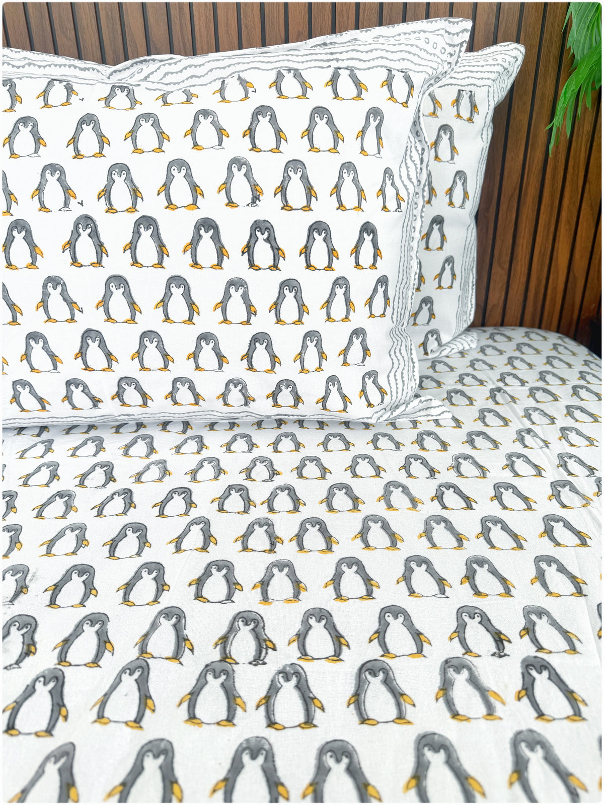 Penguin OG Handblock Kiddoze Bedsheet